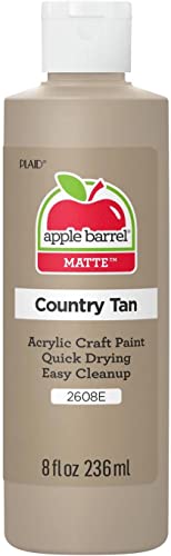 Apple Barrel Acrylic Paint in Assorted Colors (8 oz), K2608 Country Tan- Pack of 1
