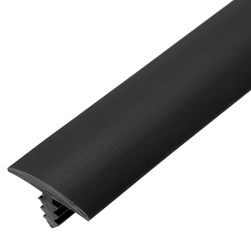 uxcell T Rubber Trim Molding 25/32 Inch x 20ft Edge Banding Trims Black - color: Black, size: 25/32 Inch x 20 ft