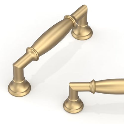 10 Pack Champagne Bronze Cabinet Pulls 3 Inch(76mm) Kitchen Cabinet Handles Cabinet Hardware for Drawer Pulls - color: Champagne Bronze, size: 3" Hole Center