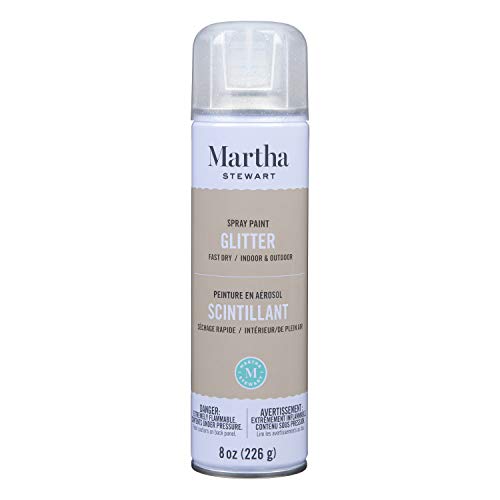 MARTHA STEWART 8oz Spray Paint, Glitter Sugar Cube (42936) - color: Glitter Sugar Cube