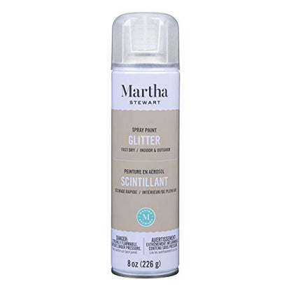 MARTHA STEWART 8oz Spray Paint, Glitter Sugar Cube (42936) - color: Glitter Sugar Cube