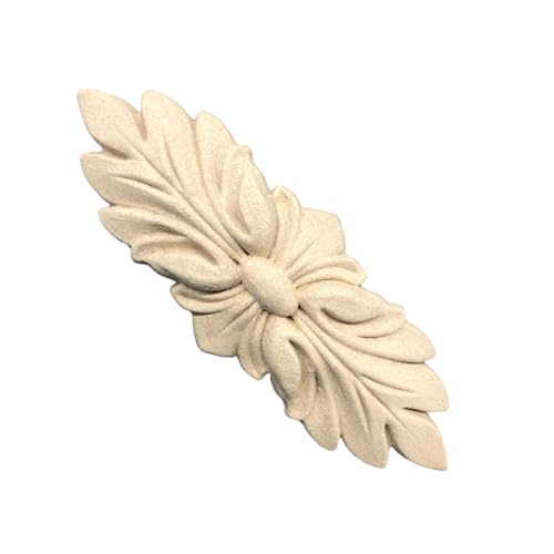 WoodUbend WUB1329 Pack of 2 Leaf Bunches - Wood Appliques - Heat Bendable & Flexible Onlays 10x4cm - DIY Craft, Furniture & Home Decor - Easy to Apply & Paint - Reusable & Durable Decorative Decals - size: WUB1329