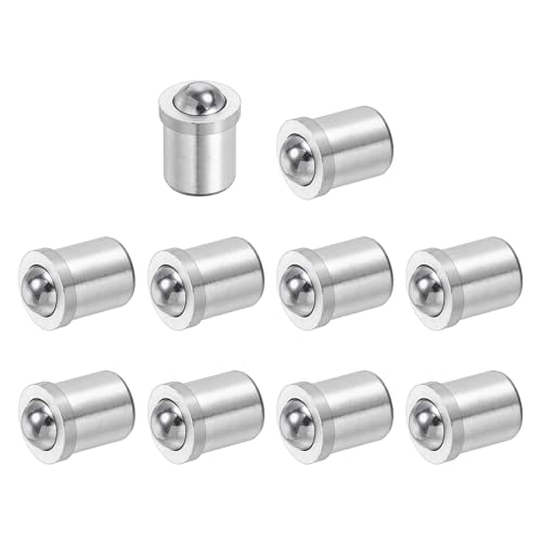 uxcell 10Pcs Stainless Steel Spring Plunger 6x4.5 mm Precision Ball (20N) - size: 6 x 4.5 mm(20N)