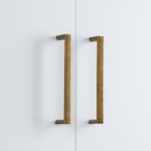 Antique Brass Kitchen Cabinet Pulls 5 Inch 10 Pack - color: Antique Brass, size: 5'' Hole Center(128mm)