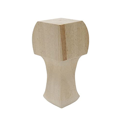 Solid Wood Furniture Legs, 5.83 Inch Height, 4Pcs
