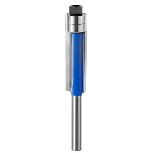 Flush Trim Router Bit, 1/2" x 1-3/16", 1/4" Shank, Top Bearing - size: 1/4 Shank x 1/2"