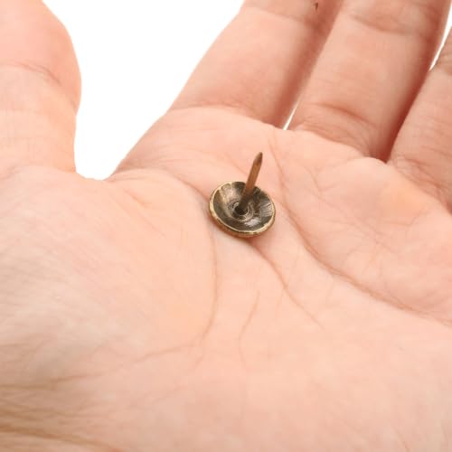 dophee 200Pcs Decorative Upholstery Tacks Nails 7/16 Inch, Antique Bronze - color: Antique Bronze