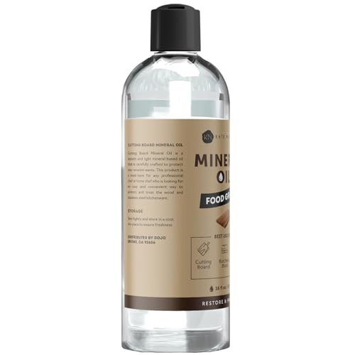 Kate Naturals Mineral Oil for Wood Cutting Board, Food Grade, Odorless,16oz - size: 16 fl oz