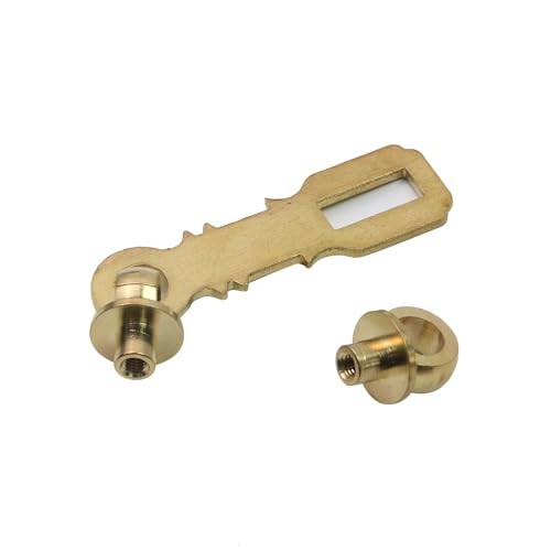 Retro Heavy Duty Padlock, Brass Gold Door Lock with Hasp and Keys - size: Light Brass Hasp+Padlock