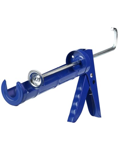Bates- Caulking Silicone Gun, 10:1 Thrust Ratio, Hand Caulking Guns, No Drip - color: Deep Navy Blue, size: 1 Pack