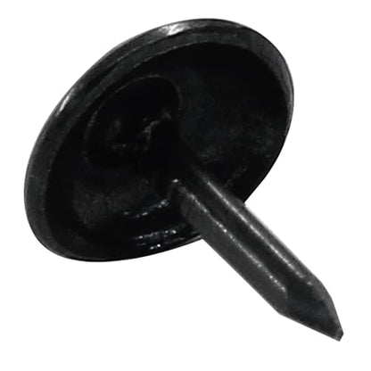 Piutouyar 200 Pcs Black Upholstery Tacks Antique Thumb Tacks, 10 x 10mm - size: 10x10mm