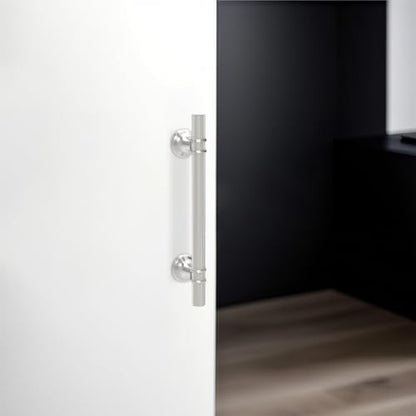 10 Pack 5 Inch Cabinet Pulls knurled Brushed Satin Nickel Kitchen Cabinet Handles Aluminum and Zinc Alloy Drawer Pulls Solid Cabinet Hardware - color: Brushed Satin Nickel Knurled, size: 5'' Hole Center(128mm)