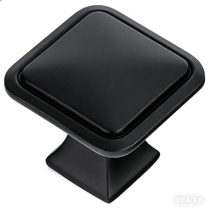 homdiy 10 Pack Black Cabinet Knobs, Solid Zinc Alloy Pulls, Single Hole - color: Black, size: Single Hole Center