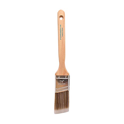 Pro Grade - Paint Brushes - 12Ea 1.5" Angle Brushes (Pack of 2) - size: 12Ea 1.5A (Pack of 2)