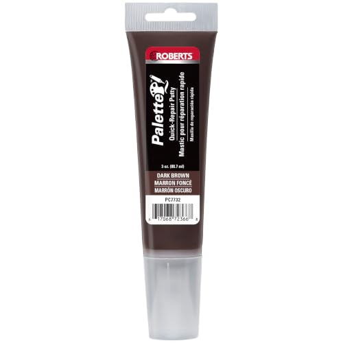 Roberts Palette Quick-Repair Putty for Wood, Laminate & Vinyl - Dark Brown - color: dark brown