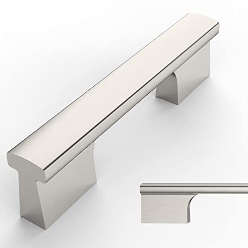 Amerdeco 10 Pack Brushed Satin Nickel Cabinet Pulls 3 Inch(76MM) Hole Centers Kitchen Cabinet Handles Hardware Kitchen Handles for Cabinets Cupboard Handles Drawer Pulls - color: Brushed Satin Nickel, size: 3"/76MM Hole Center, style: 10 Pack