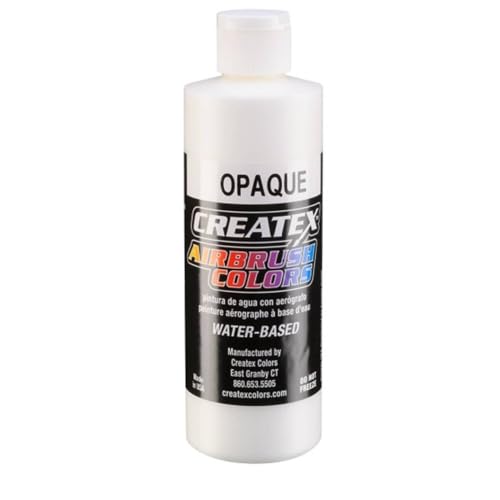 Createx Colors 5212-08 Paint for Airbrush, 8 oz, Opaque White - color: Opaque White
