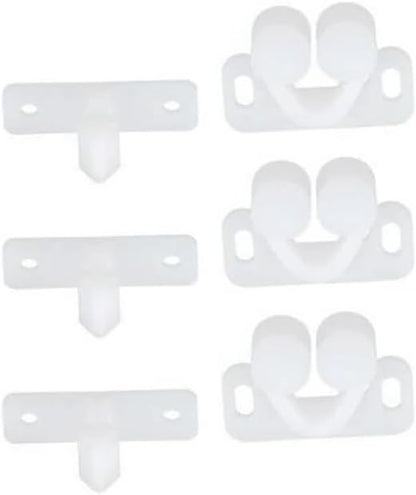 3Pcs White Marine Boat Ball Catch Door Cupboard Spring Back Plates Roller Latch Plastic Catches Cabinet Hardware, Cabinet and Furniture Door Catches