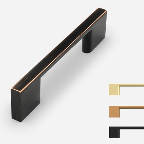 9BUILD 10 Pack Oil Rubbed Bronze Cabinet Pulls 3 Inch Kitchen Cabinet Handles, Cabinet Hardware for Cupboard Drawer Pulls - color: Oil Rubbed Bronze, size: 3"/76MM Hole Center, style: 10 Pack
