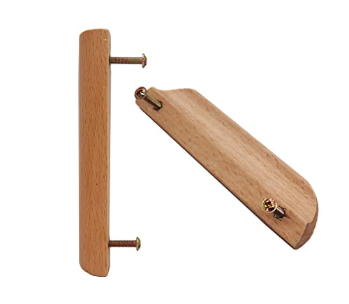 4 Pack 3.75" Cabinet Drawer Wood Pulls Knobs for Cupboard Door