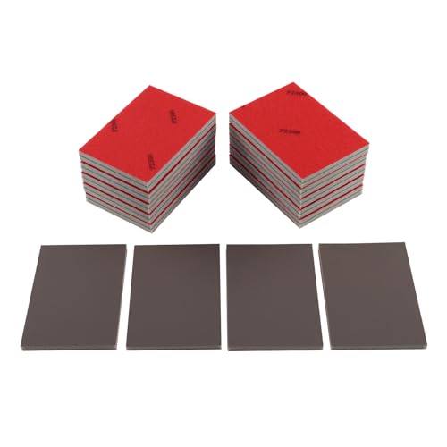 24pcs 2500Grits Sanding Sponge, Wet and Dry 4"x2.75" Sanding Block, Reusable Sand Paper for Metal Wood Drywall Walls Stone Automotive Paint Plastic DIY (2500 Grits) - size: 2500 Grits