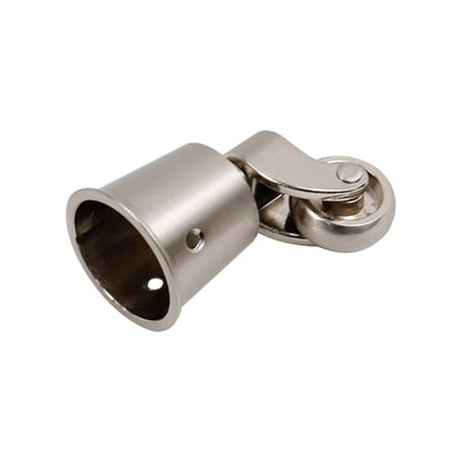 Semetall 4pcs Metal Swivel Round Cup Caster 2.52-Inch Height Silver - style: A-T0031