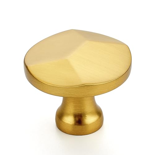 Ravinte Brushed Brass Round Cabinet Hardware Knobs,Zinc Knobs,25 Pack - color: Brushed Brass
