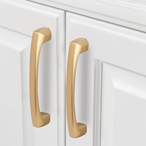 COTYKILEY 10 Pack 3-3/4 Inch(96mm) Champagne Bronze Cabinet Handles Champagne Kitchen Cabinet Pulls Cabinet Door Handles Kitchen Cabinet Hardware Cupboard Drawer Pulls Dresser Handles - color: Champagne Bronze, size: 3.75" Hole Center（96MM）