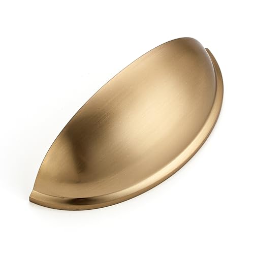 Ravinte Champagne Bronze Drawer Pulls Cabinet Cup Pulls 3 Inch 5 Pack - color: Champagne Bronze