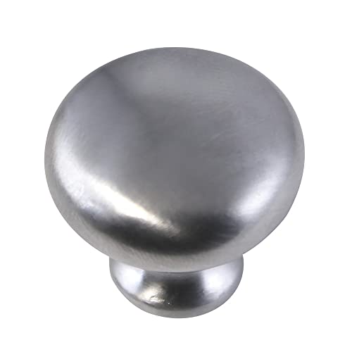Design House 564542 1.25-inch Mushroom Cabinet Knob, Satin Chrome, 5-Pack - color: Satin Chrome, size: 5 Pack