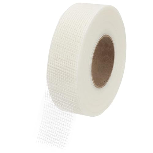 PATIKIL Drywall Repair Mesh Tape, 2 inch x 328 ft Fiberglass Repair Patch Self-Adhesive Dry Wall Joint Tape 8 Mesh Wall Hole Crack and Seam Patch, White - size: 2 inch x 328 Feet