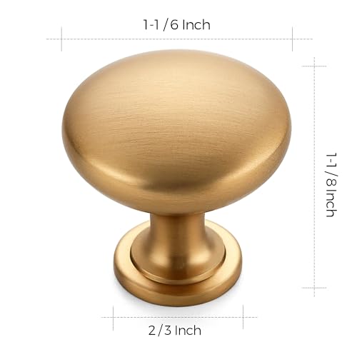 Ravinte Champagne Bronze Cabinet Knobs, Zinc Knobs Drawer Pulls, 5 Pack - color: Champagne Bronze