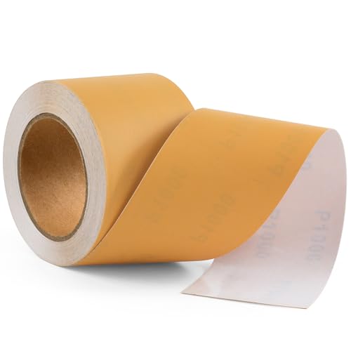 1000 Grit Sandpaper Roll 20 Yard x 2-3/4” Wide PSA Longboard Sandpaper with Adhesive Backing Sand Paper for Woodworking,Automotive,Sanding Blocks - style: 1000Grit