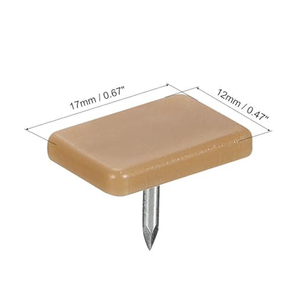 uxcell Drawer Slides, 40Pcs 17x12mm - Plastic Drawer Guides and Stoppers, Rectangular Tack-in Dresser Drawer Slides, Drawer Glides for Repairing Dressers - size: 17x12mm