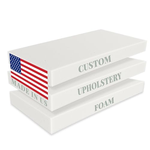 Royal Shade Custom Cut-to-Size Foam, High Density Replacement, Upholstery Foam Cushion, Polyurethane, Cushion Replacement for Chairs, Couches & DIY Projects (2'' Thick) - size: 2 Inch Thick