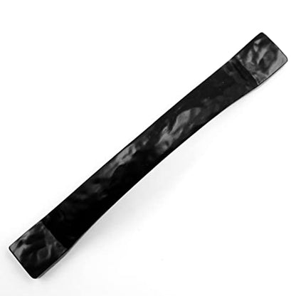Jetland Arched Hammered Cabinet Pulls - 2-Pack, Flat Black, 5" Hole Centers, Rustic Solid Cast Handle Pulls for Dresser Nightstand Furniture, HT06110127 - color: Flat Black, size: 5 Inch Hole Centers