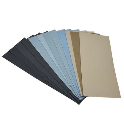 24PCS Ultra-Fine Sand Paper 1000 to 20000 Grit,9 x 3.6 Inch - size: 9 x 3.6 Inch (1000-20000)