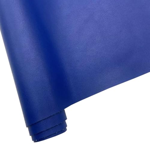Soft Smooth Faux Leather Fabric Solid Color Vegan Synthetic Imitation Leather Fabric 16" x 54” Large Size for Upholstery Crafts, DIY Sewings, Earrings Bows Wallets Making (Navy Blue) - color: Navy Blue