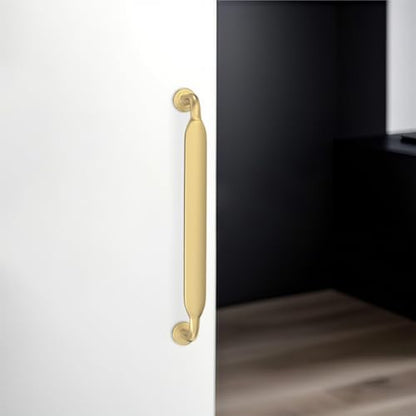 10 Pack 5 inch Brushed Gold Kitchen Cabinet Handles - color: Brushed Gold, size: 5'' Hole Center(128mm)