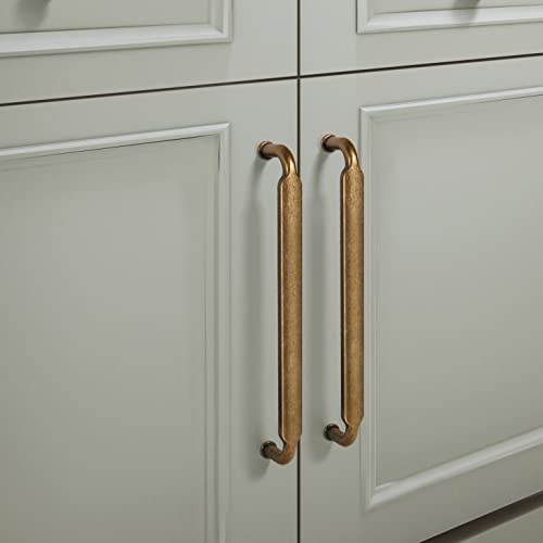 Goo-Ki 6 Pack 3-3/4 Inch （96mm） Hole Center Cabinet Pulls Antique Brass Zinc Alloy Kitchen Drawer Pulls Drawer Handles 4.2 Inch Length 2202-GT-96 - color: Antique Brass, size: 3-3/4 Inch Hole Centers