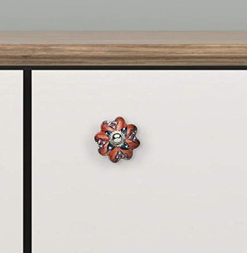 Ceramic Cabinet Colorful Knobs for Kitchen, Cabinet, Drawer, Wardrobe Set of 10 (Multi) - color: Multicolor