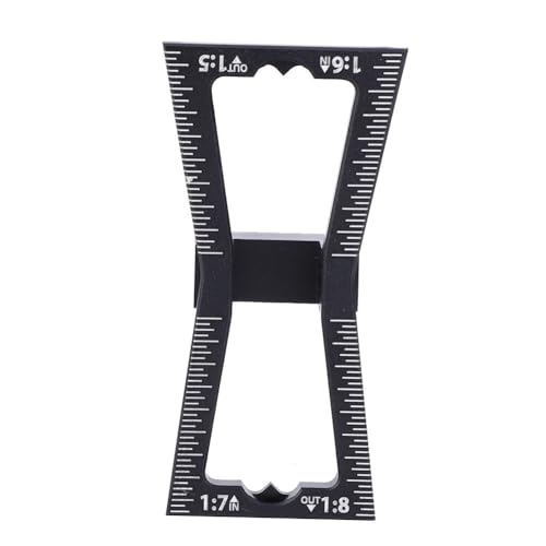 Alloy Dovetail Making Jig Dovetail Joint Scriber,1:5 1:6 1:7 1:8 Slopes Dual-Side Marking Gauge,Black Woodworking Tool for DIY Wooden Joints