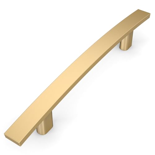Amerdeco 10 Pack Champagne Bronze Cabinet Pulls 3.75 Inch(96mm) Hole Center Cabinet Hardware Kitchen Cabinet Handles for Bathroom Gold Drawer Pulls Dresser Pulls ZH0003 - color: Champagne Bronze, size: 3.75"/96MM Hole Center