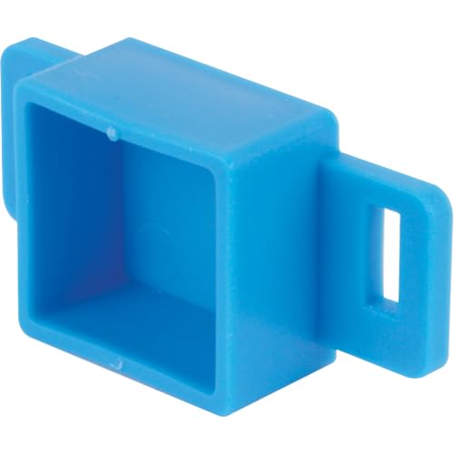 Prime-Line R 7143 Nylon Drawer Track Back Plate (2 Pack) - color: Blue