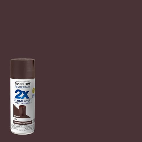 Rust-Oleum Painter's Touch 2X Ultra Cover Spray Paint, Satin Espresso - color: Satin Espresso, size: 12 Ounce (Pack of 2)