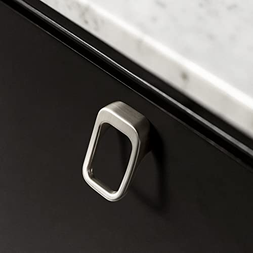 Goo-Ki Brushed Nickel Cabinet Pulls with 0.6'' (16MM) Hole Centers, Modern Zinc Alloy Drawer Pulls for Drawer,Wardrobe,Cupboard,6 Pack… - color: Brushed Nickel, size: 0.6'' HOLE CENTERS