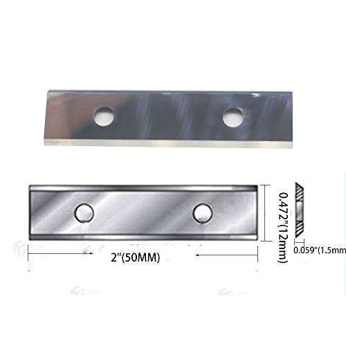 Paint Scraper Blades Heavy Duty 2" Double Edge Carbide Tungsten Replacement Scraper,Fit Linbide,Oneida Air,Warner100X,for Paint,Floor,Stickers Labels,Glue, Metal and Concrete,Pack of 10… - size: 2" Carbide blade