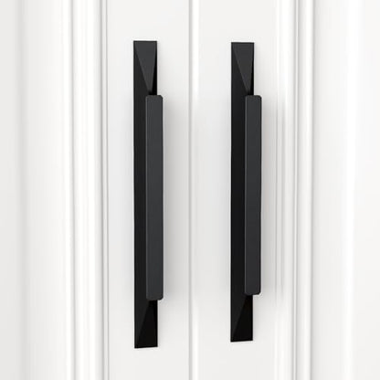 Peaha 25 Pack 3-3/4 Inch Hole Center Black Kitchen Cabinet Handles - color: Black-25pack, size: 3-3/4in Hole Centers