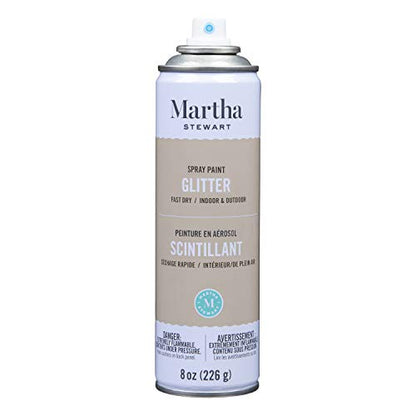 MARTHA STEWART 8oz Spray Paint, Glitter Sugar Cube (42936) - color: Glitter Sugar Cube
