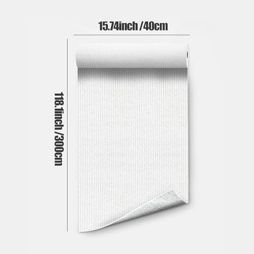 3D Faux Stone Peel and Stick Roll-15.7"x110"Thick PVC Foam Wall Paneling,DIY Self Adhesive Removable Waterproof&Sound Dampening for Cement Texture Accent Wallpaper for Living Room,Bedroom(Off-White) - color: Off-White
